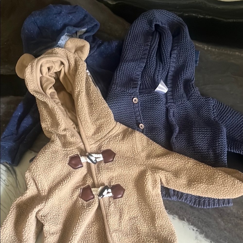 Cozy Baby Hooded Jackets Set